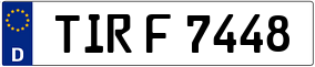 Trailer License Plate